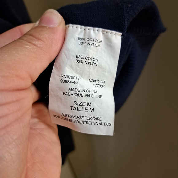 Motherhood maternity button up navy sweater M - Picture 4 of 5